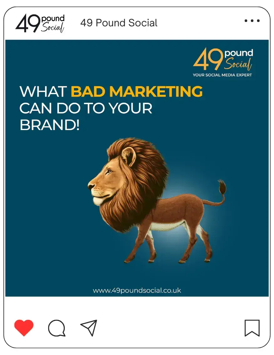 Get this 49-pound social deal now!" - A promotional image showing a discounted social media package for only 49 pounds.